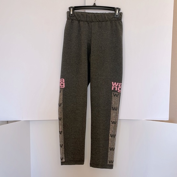 NWOT Sport / Lounge Stretch-Knit Straight Leg Pull-On Pants Beaded Sides, M. - Picture 3 of 3